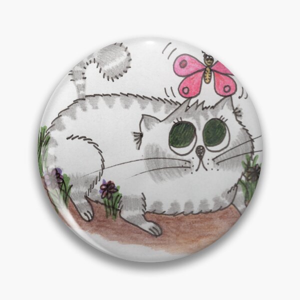 Item preview, A cat and a butterfly designed and sold by Mirjana Mitrović.