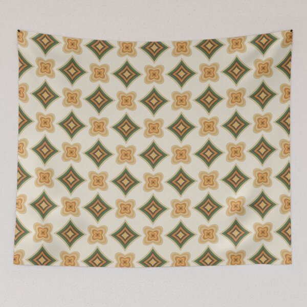 Item preview, Blomma, 60s Vintage Retro Seamless Pattern - Retro Styles designed and sold by BesanoStyle.