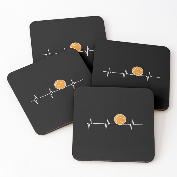 Item preview, Basketball Heartbeat - Ball ECG Pulse for Fans and Coaches designed and sold by venomousvector.