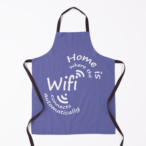 Item preview, Home is where the wifi connects automatically - white line designed and sold by evk-art.