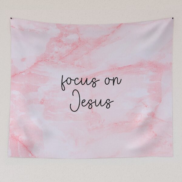 Item preview, Focus on Jesus - Pink Marble Texture Spiritual Gifts for Christian Women designed and sold by CommittedGrace.