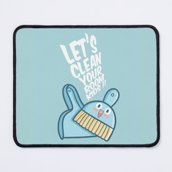 Item preview, Let's clean your room kids | kawaii illustration with typography designed and sold by The-Meraki-Man.