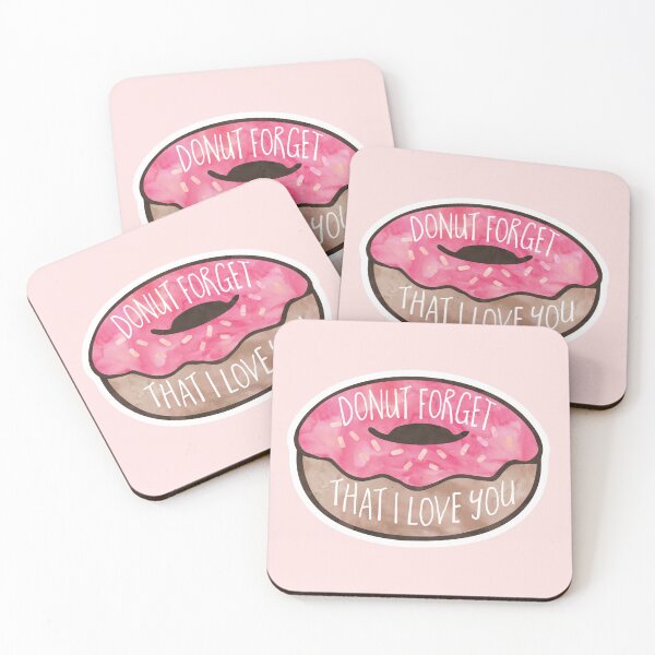 Item preview, Funny Valentines pun - DONUT forget that I love you designed and sold by hitechmom.