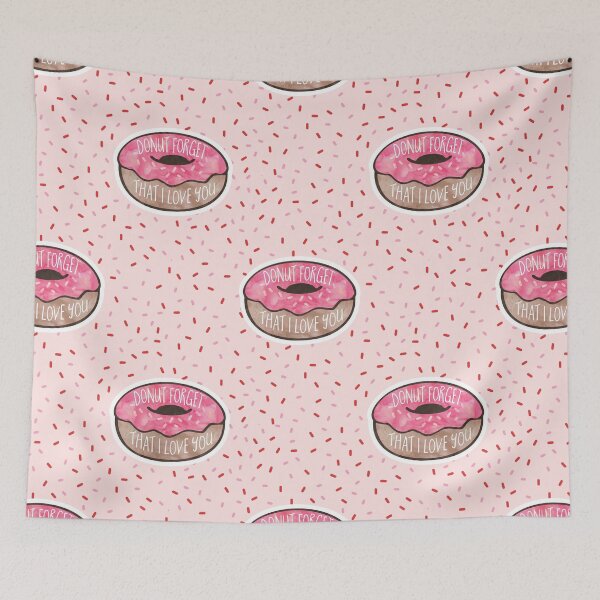 Item preview, Funny Valentines pun - DONUT forget that I love you designed and sold by hitechmom.