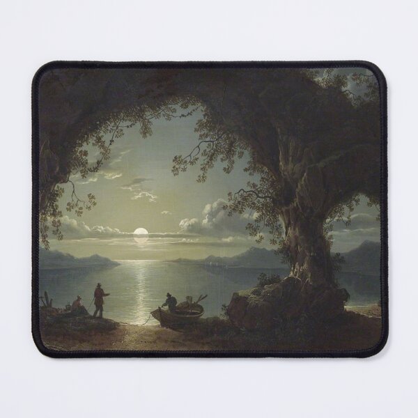 Item preview, A Moonlit Bay with Boatmen (19th century) - Sebastian Pether designed and sold by SALON DES ARTS.