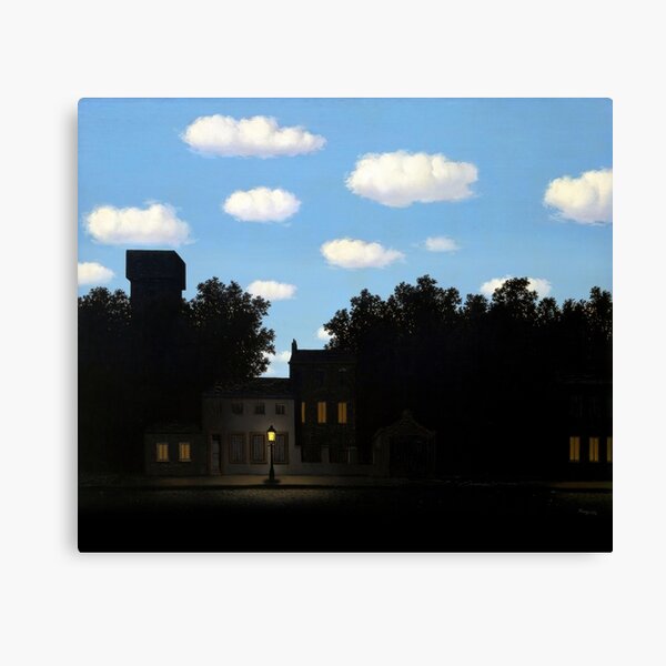 Empire of Light II, Magritte (HQ+) Canvas Print