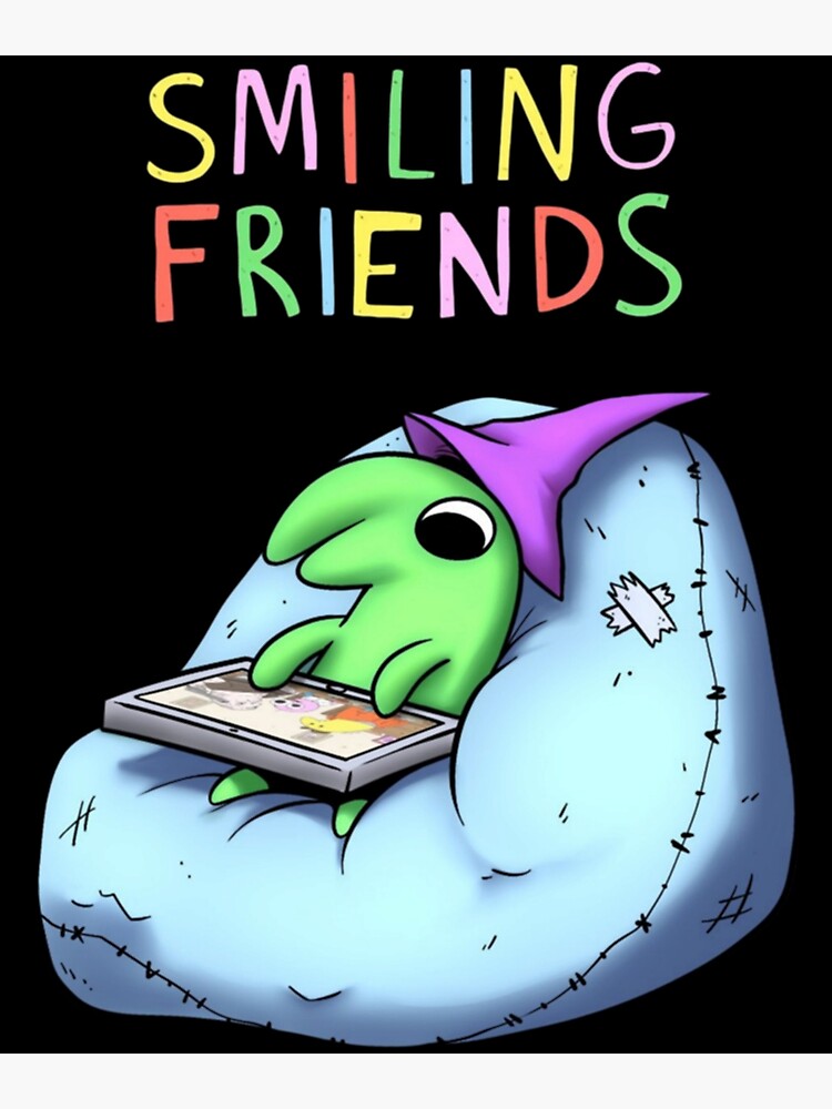 Smiling Friends Gleb Poster Poster For Sale By Fonduejr Redbubble