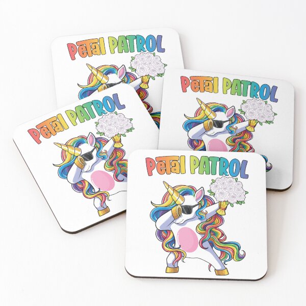 Item preview, Dabbing Unicorn Petal Patrol Wedding Flower Girl designed and sold by mejeoshop.