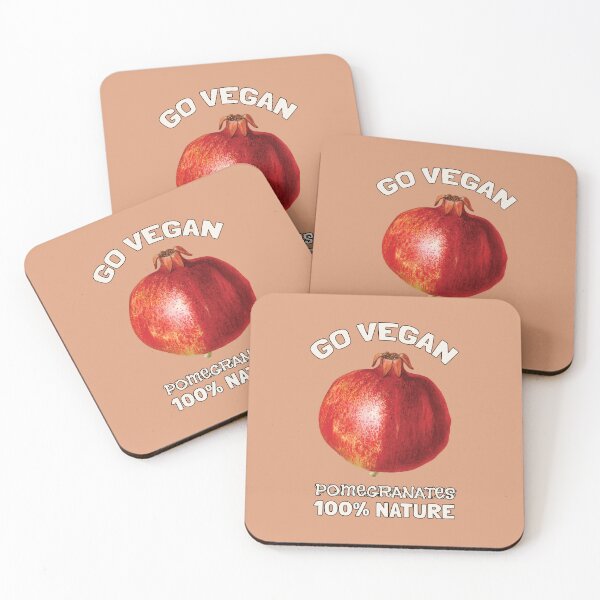 Item preview, Go Vegan Pomegranates designed and sold by KewaleeTee.