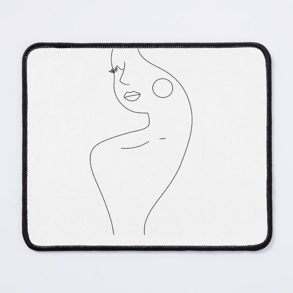Item preview, simple female one line drawing designed and sold by ikrame-shop.