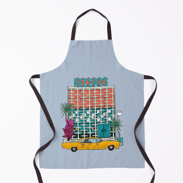 Item preview, Breeze Block Record Store with Plants designed and sold by jenbucheli.