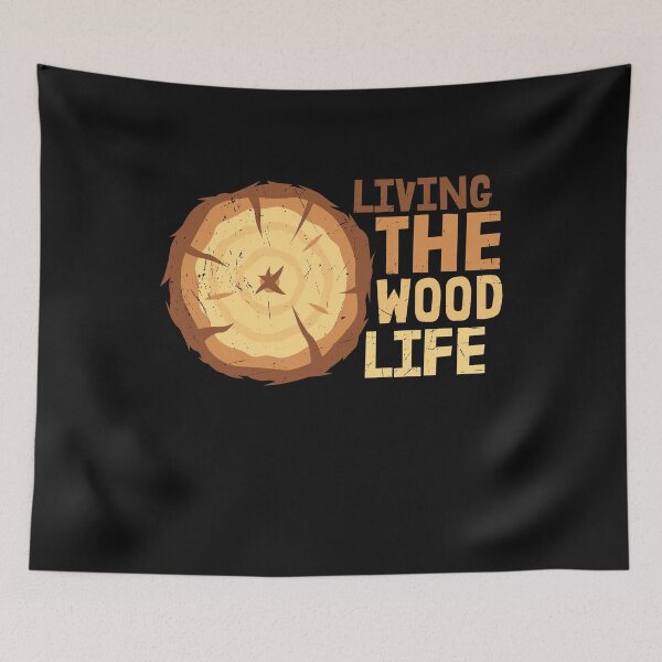 Item preview, Woodworking Living The Wood Life vintage and retro designed and sold by َART LOVERS ★★★★★.
