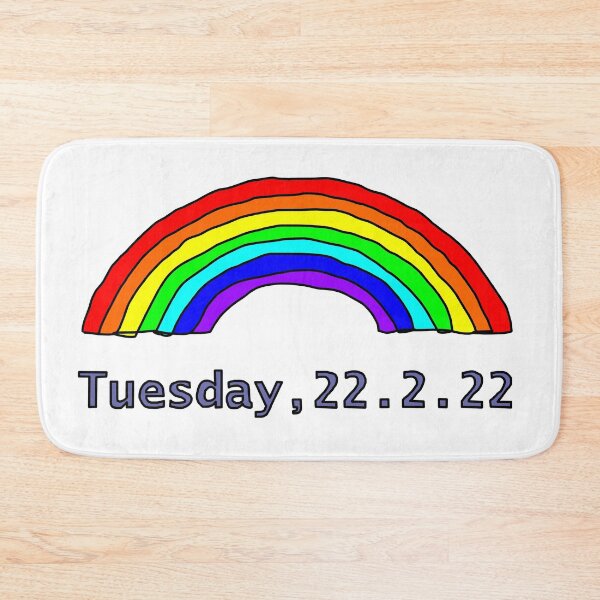 Item preview, Rainbow Tuesday 22 February 2022 is Twosday designed and sold by ellenhenry.