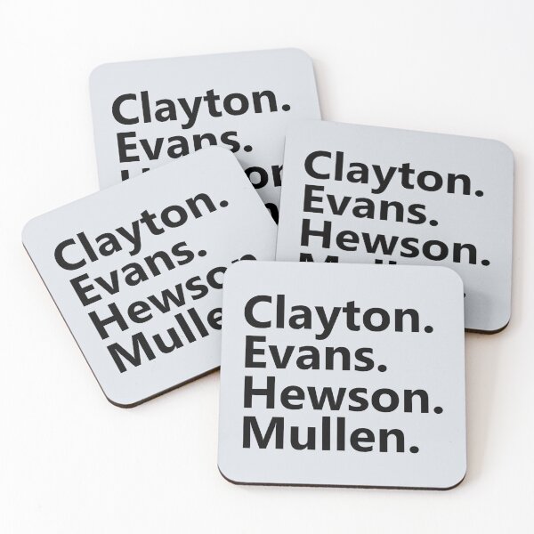 Item preview, Clayton. Evans. Hewson. Mullen. U2 designed and sold by Annachucanada.