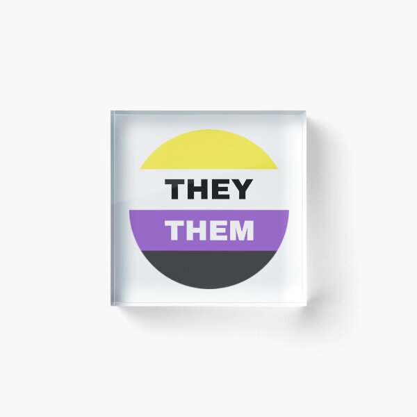 Item preview, they/them non-binary flag designed and sold by celestivl.