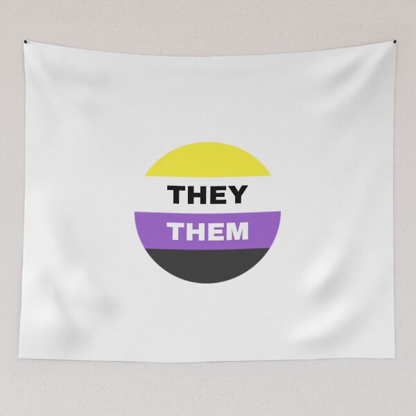 Item preview, they/them non-binary flag designed and sold by celestivl.