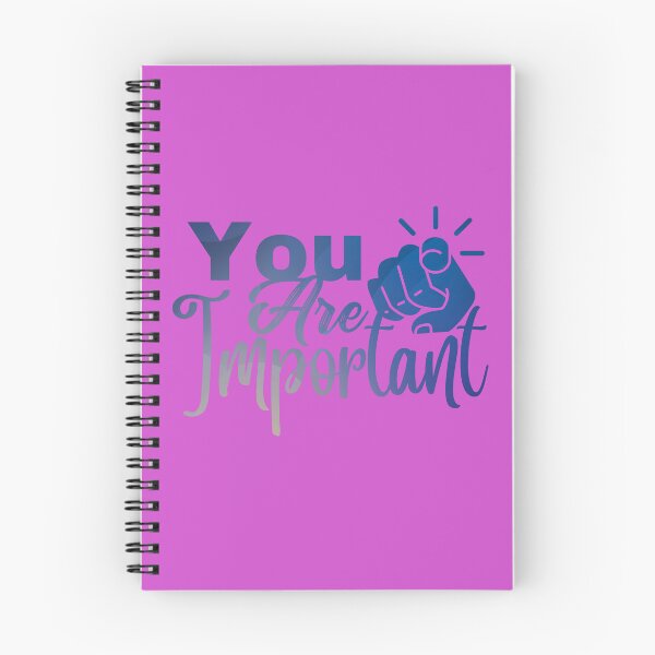 Artikelvorschau, You are important quote blue gradient hand design entworfen und verkauft von PositiveStudio7.