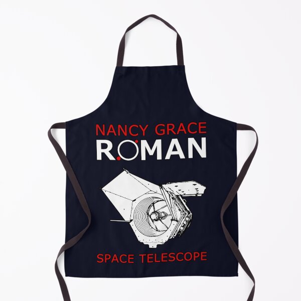Item preview, NASA NGRST Nancy Grace Roman Space Telescope sketch (white & red) designed and sold by SolidEarthArt.