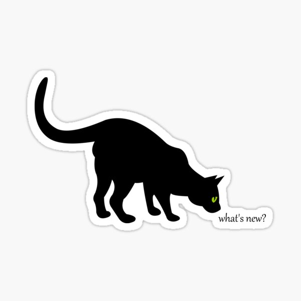 Black Cat - What's New? Sticker