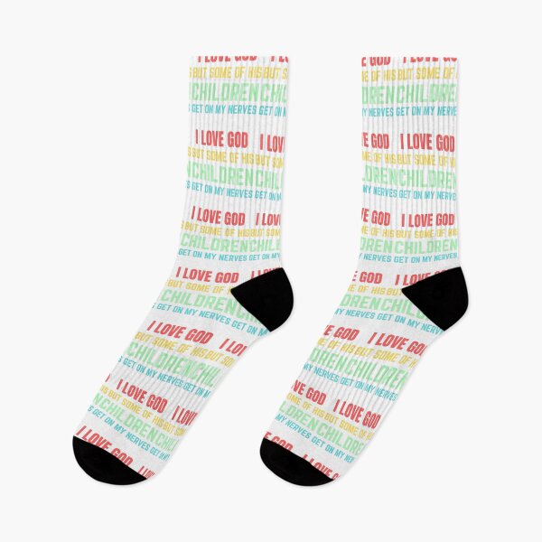 Item preview, I Love God But Some of His Children Get on My Nerves designed and sold by samfromsamuel ⭐⭐⭐⭐⭐.