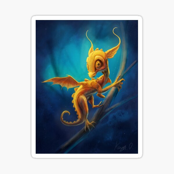 Golden dragon Sticker