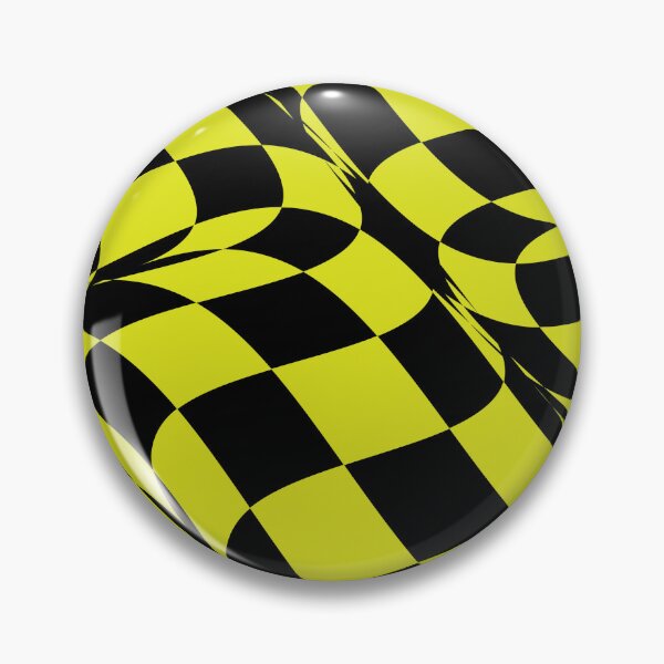 Item preview, Black and Lime Distorted Checkerboard Pattern Pairs Coloro 2022 Popular Color Light 050-83-41 designed and sold by ColorOfTheYears.