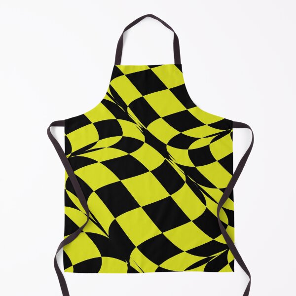 Artikelvorschau, Black and Lime Distorted Checkerboard Pattern Pairs Coloro 2022 Popular Color Light 050-83-41 entworfen und verkauft von ColorOfTheYears.