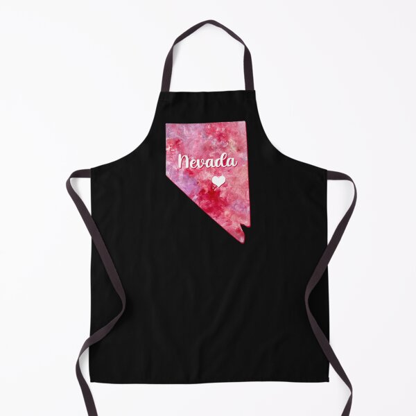 Item preview, Nevada state map USA heart watercolor pink watercolour designed and sold by WatercolorFun.
