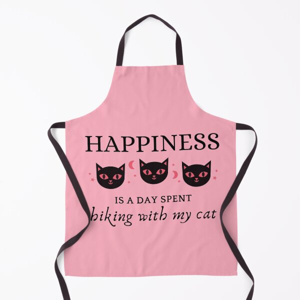 Item preview, Happiness is a day spent hiking with my cat designed and sold by MEDELSHOP.