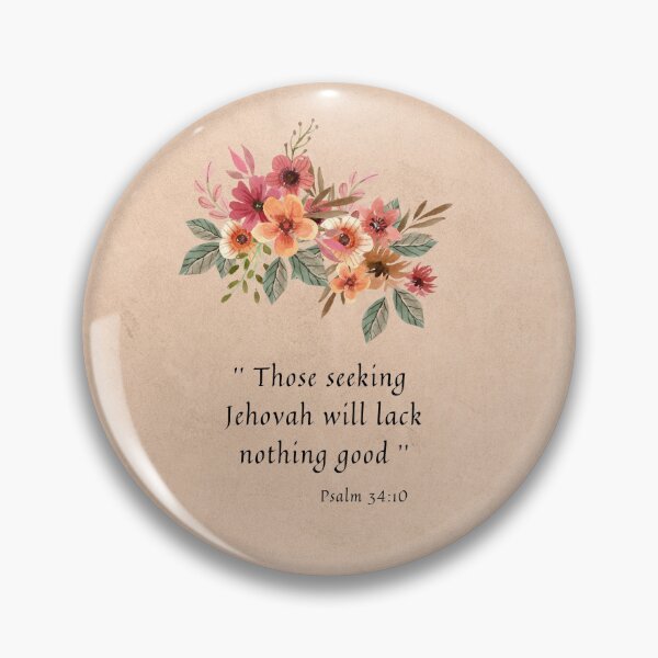 Item preview,  2022 Year text Psalm 34:10 - Those seeking Jehovah will lack nothing good designed and sold by magdajwgifts.