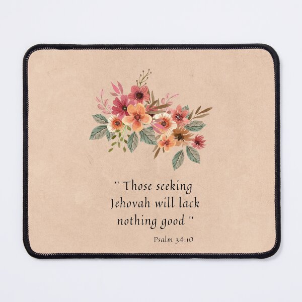 Item preview,  2022 Year text Psalm 34:10 - Those seeking Jehovah will lack nothing good designed and sold by magdajwgifts.