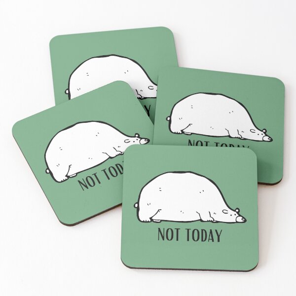Item preview, Sleepy Polar Bear "Not Today" designed and sold by safiaraoof.