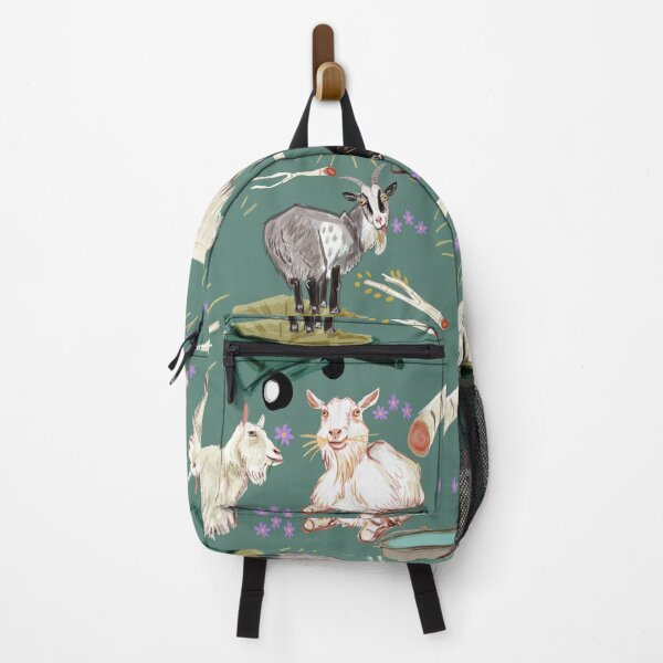 Item preview, White Goat Anselmi in teal designed and sold by EskTuulispaa.