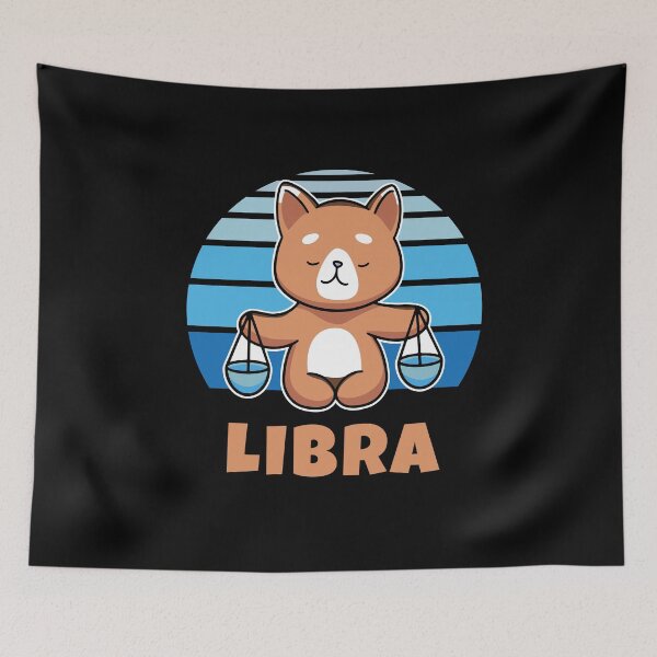 Item preview, Zodiac Sign Libra Cute Cat Kawaii designed and sold by brandoseven.