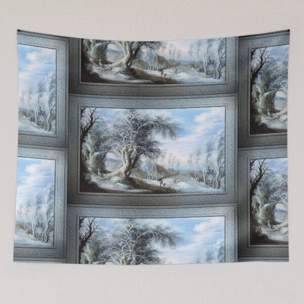 Item preview, A Winter Landscape With A Woodsman And Travelers by Gijsbrecht Leytens Remastered Xzendor7 Classical Art Old Masters Reproductions designed and sold by Xzendor7 Digital Art Creations.