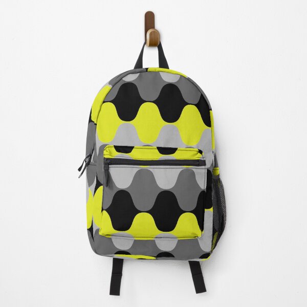 Item preview, Lime Gray and Black Wavy Stripe Pattern Pairs Coloro 2022 Popular Color Light 050-83-41 designed and sold by ColorOfTheYears.