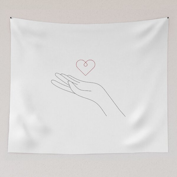Item preview, giving love to the world one line simple draw designed and sold by ikrame-shop.