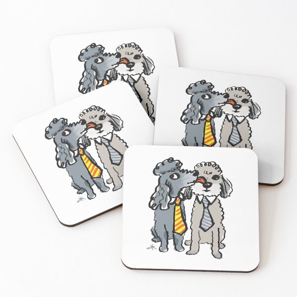 Item preview, Poodle Love - Miniature Poodles Wearing Neck Ties designed and sold by Jenn Inashvili.