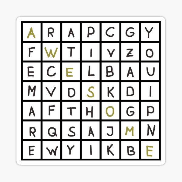 word search game stickers for sale redbubble