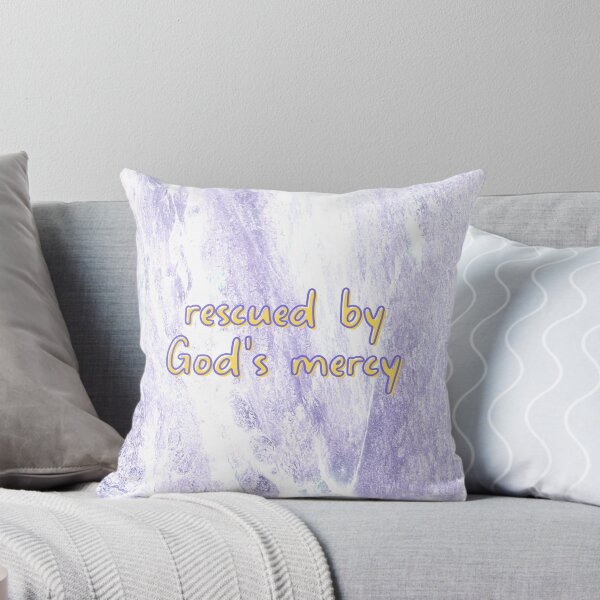 Aperçu de l'œuvre Sauvé par la miséricorde de Dieu - Cadeaux spirituels de texture de marbre violet clair pour les femmes chrétiennes créée et vendue par CommittedGrace.