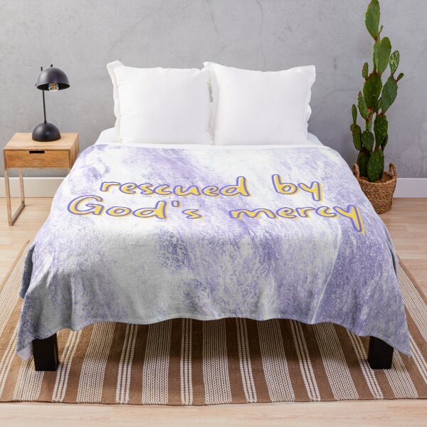 Item preview, Rescued by God's Mercy - Light Purple Marble Texture Spiritual Gifts for Christian Women designed and sold by CommittedGrace.