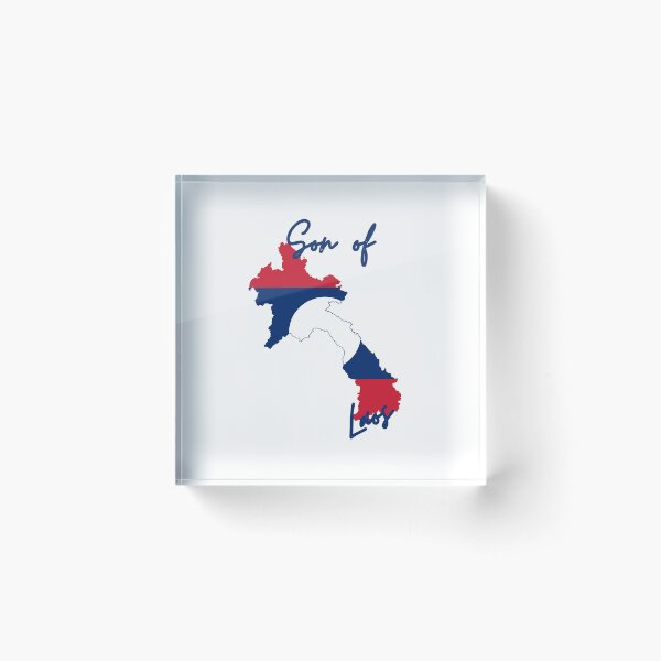 Item preview, Son of Laos Map Flag designed and sold by NovawayDirect.