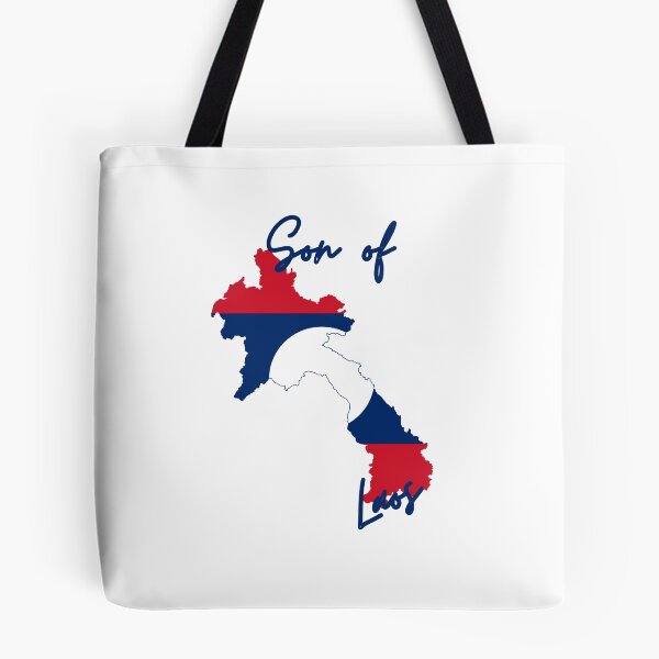 Item preview, Son of Laos Map Flag designed and sold by NovawayDirect.
