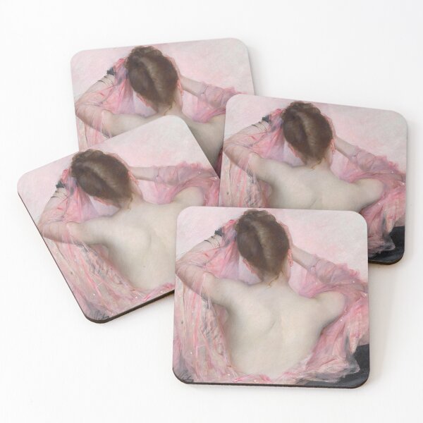 Item preview,  Beauty with Pink Veil at her Toilet (20th century) - Jean-Laurent Challié designed and sold by SALON DES ARTS.