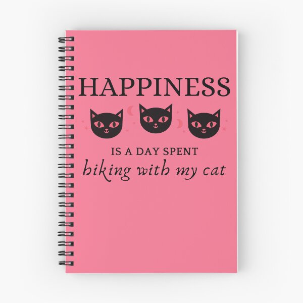 Item preview,  Happiness is a day spent hiking with my cat designed and sold by MEDELSHOP.