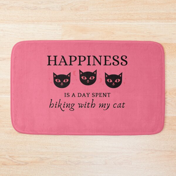 Item preview,  Happiness is a day spent hiking with my cat designed and sold by MEDELSHOP.