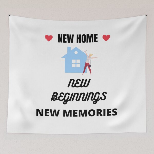 Item preview, New Home New Beginnings New Memories, House Welcoming Gift designed and sold by LGMmugsdesign.