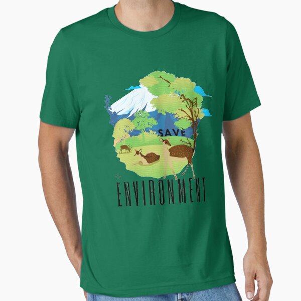 Save The Environment Green T-Shirt Essential T-Shirt