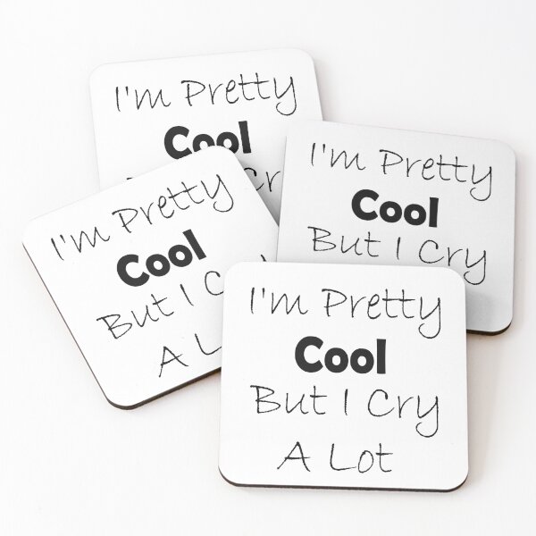 Item preview, I'm Pretty Cool But I Cry A Lot, Essential t-shirt,Cute Family Gift ​for Mom, Dad designed and sold by toufikpromo.