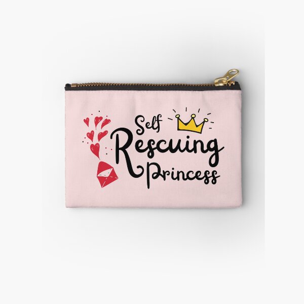 Item preview, Self Rescuing Princess - Self Motivation Women Empowerment Fearless Feminist Saying Typography designed and sold by Maan-POD.